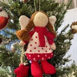 Addobbo Angelo Natalizio in Tessuto - Decorazioni di Natale