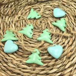 STOCK 9 PZ Appendini Alberello e Cuore - Decorazioni Natalizie