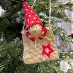 Set 3 Pz Appendino Borsa con Folletto - Decorazioni di Natale