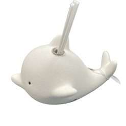Bomboniera Battesimo Comunione - Profumatore Delfino in Porcellana con Led - Yvonne Gontier