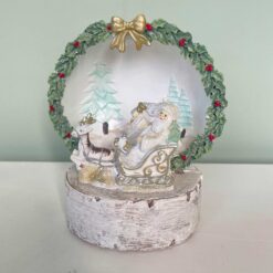 Conchiglia con Babbo Natale e Led