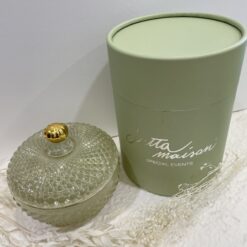 Bomboniera Matrimonio Scatola Vetro Tonda Salvia - Jutta Maison