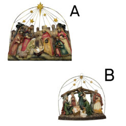 Presepe decorativo con Arco Stellato 