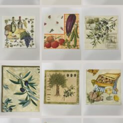 Set 24pz tovaglioli per decoupage – Tema Cucina