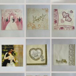 Set 24 pz tovaglioli per decoupage – Tema Matrimonio