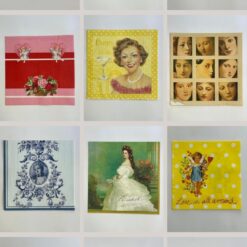Set 24 pz Tovaglioli per Decoupage – Stile Vintage, Romantico e Artistico
