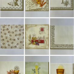 Set 18pz tovaglioli per decoupage – Tema Comunione